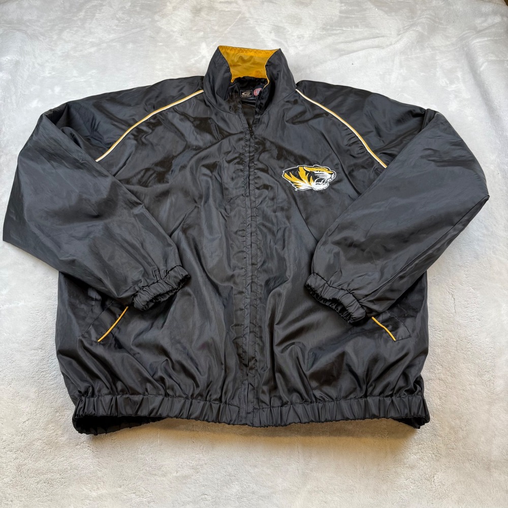 Missouri Tigers Windbreaker Jacket XL G-III Sports Black Gold College‎ NCAA